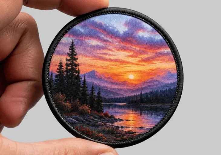 Sublimated photo patch with full colour detail